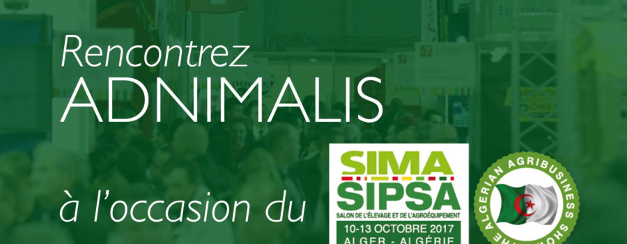 ADNIMALIS sera présent au SIPSA-SIMA